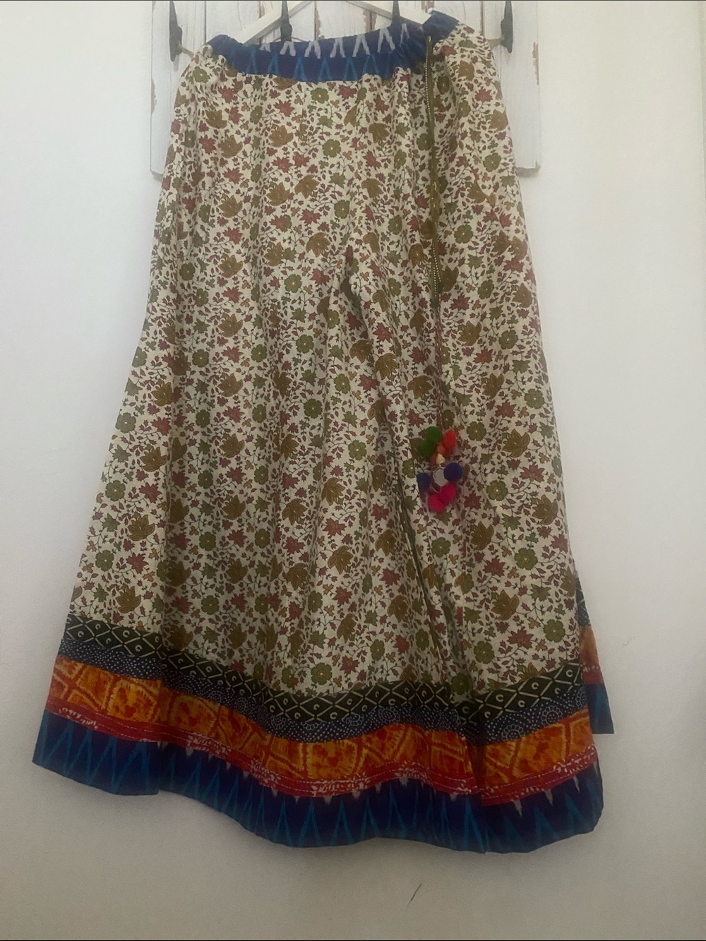 Bohemian Floral white leg pants